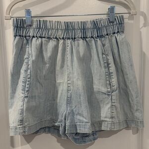 We the Free Light Blue Denim Women's High Waisted Shorts XS